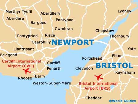 newport south wales map.